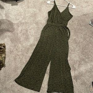 Cropped Wide Leg Jumpsuit